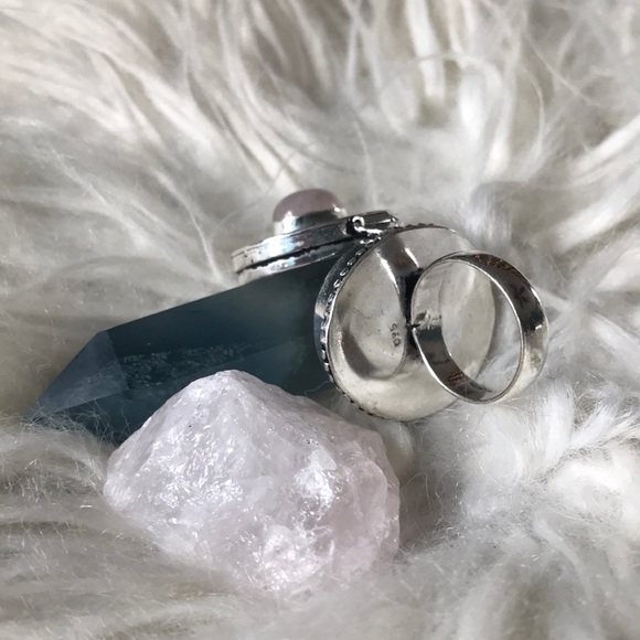 Poison / Pill Box Stash Locket Ring - Picture 2 of 8